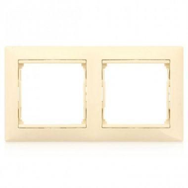 Рамка 2-м Valena горизонт. жемчуж. (блист.) IEK 694351 Legrand