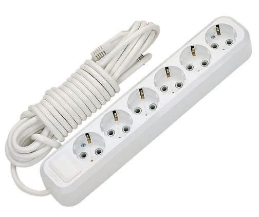 Удлинитель 6х2м с заземл. 16А IP20 Makel MGP182