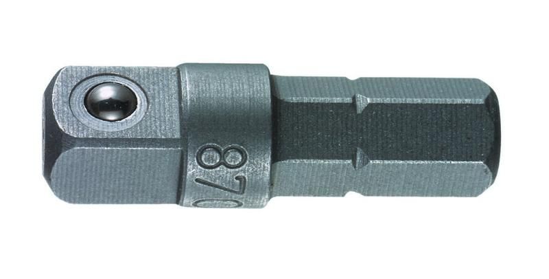 Адаптер 870/1/A 1/4дюйм M квадратх1/4дюйм C6.3 25мм ручной режим Wera WE-136000