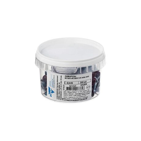 Саморез ШСММ 4.2х16 темн./красн. KP RAL 3005 (уп.200шт) Tech-Krep/Zitar 125495