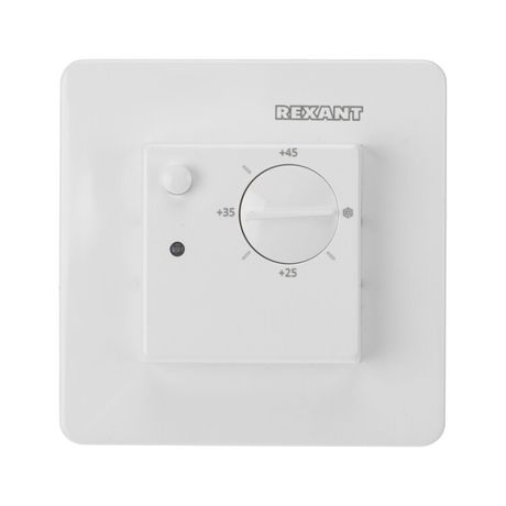Терморегулятор механический RX-308U белый (совместим с Schneider серии Unica) | 51-0823 REXANT MEET