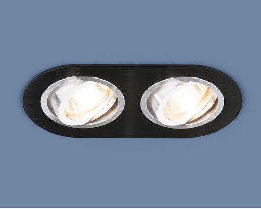 Светильник встраиваемый карданный 1061/2 MR16 BK черный округлый | a036414 Elektrostandard