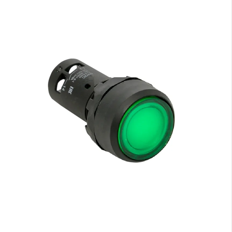 Кнопка с фиксацией подсветкой OptiSignal Compact D22 C7-PHL-B301 зеленая 1НЗ 24 В AC/DC XB7NJ03B2 | 362110 КЭАЗ 362105