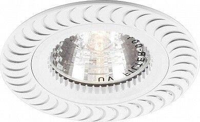 Светильник точечный встраиваемый под лампу GS-M392W MR16 50W G5.3 белый | 28339 FERON