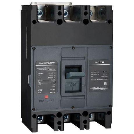Выключатель автоматический в литом корпусе SMARTWATT PDE HCB630F-DC-630/3, 630 А, 3P, 30 кА - 4512020500053 Delta