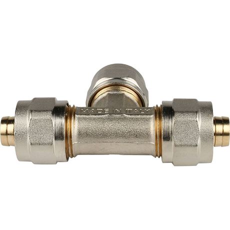 Тройник равнопроходный 16х16х16 для металлопластиковых труб винтовой - SFS-0009-000016 STOUT RG008S9DJ8AL0U