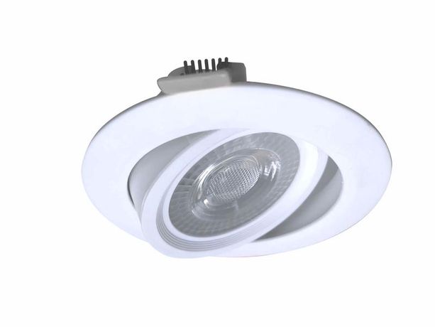 Светильник светодиодный Downlight RR 7Вт 180-265В 6400К кругл. поворотн. панель бел. КОСМОС KDownRR7W4600K KDownRR7W6400K
