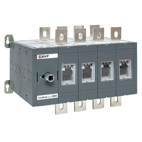 Рубильник 630A 4P реверсивный без рукоятки управления TwinBlock | tb-s-630-4p-rev EKF