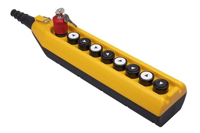 Пульт управления 1 скоростной с аварийной кнопкой ключом EMAS PV9EA30B2222