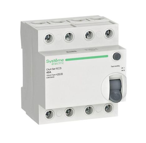 Выключатель дифференциального тока City9 Set 4п 40А 100мА A-S 400В SE C9R76440 APC