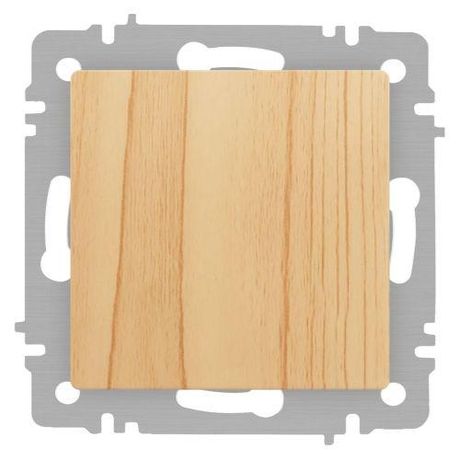 Кнопка Intro Accent 6-109-11 10А-250В, IP20, СУ, Accent, сосна | Б0063626 ЭРА