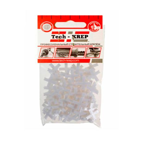 Крестик для плитки 4,0 мм (100 шт) - пакет | 103643 Tech-KREP