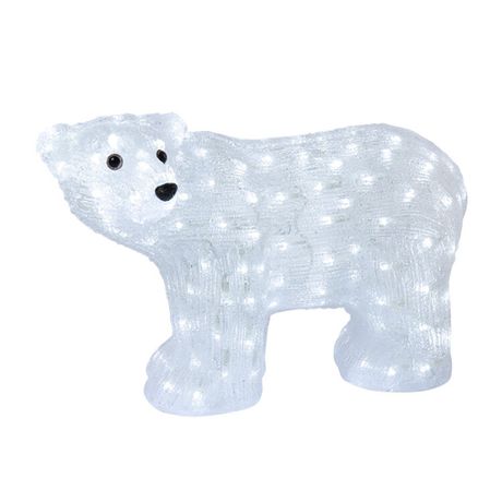 Акриловая светодиодная фигура "Мишка" 60 см, 200 светодиодов, IP44, понижающий трансформатор в комплекте, | 513-267 NEON-NIGHT