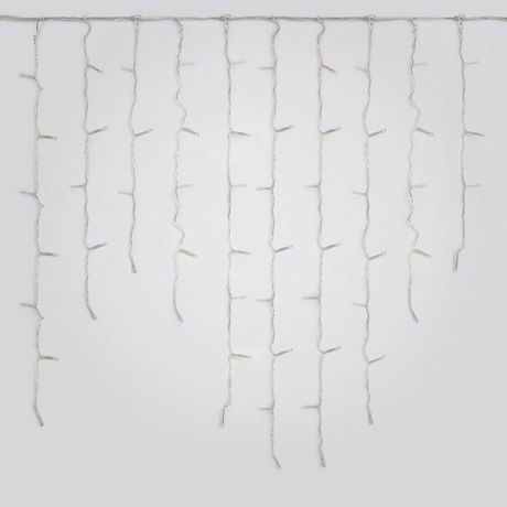 Гирлянда светодиодная "Бахрома" ULD-B4806-175/TWK WARM WHITE IP67 4.8м 175LED тепл. бел. с эффектом мерцания соединяемая провод Uniel UL-00005278