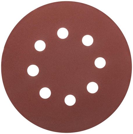 Круг шлифовальные с отверстиями (липучка) алюминий-оксидные 125мм Р 240 (уп.5шт) MOS 39839М
