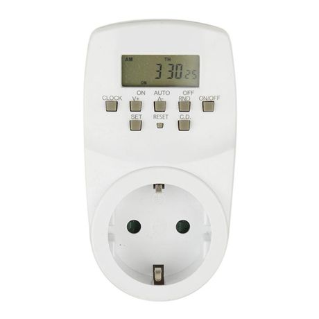Таймер электронный с розеткой, 220В. 24ч. 1600Вт. Энергонезависимая память. UST-E20 WHITE - UL-00003766 Uniel UST-E20-0001