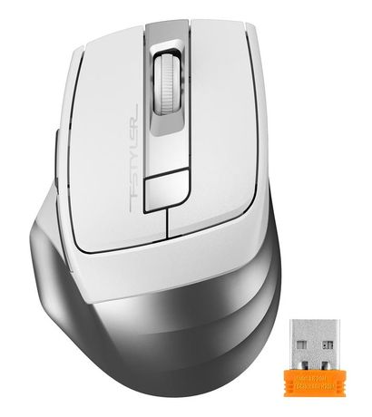 Мышь Fstyler FG35 серебр./бел. оптическая 2000dpi беспроводная USB 6but A4TECH 1192136