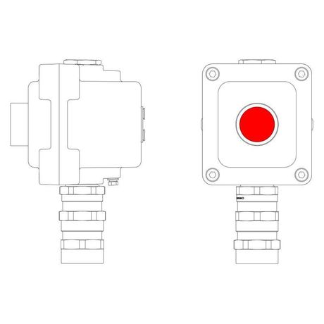 Пост управления взрывонепроницаемый из алюм. LCSD-01-B-MC-P1R(11)x1-PCMB-KA3MHK DKC LCSD21000008 ДКС