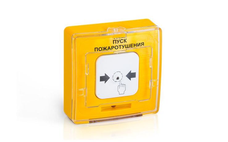 Кнопка пуска пожаротушения УДП-513-11 жел. Рубеж ЗС000036341 Rbz-121724