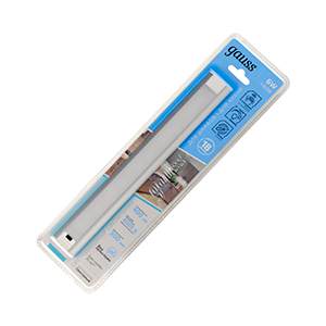 Светильник светодиодный Modul 6Вт 4000К IP20 400лм 300х40х11мм ДПО модульный с датчиком движения GAUSS 9018531206