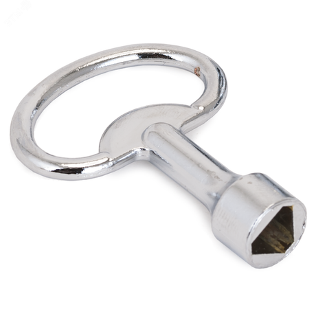 Ключ трехгранный к замку для электрощитов, панелей и дверок оборудования, АЛЛЮР 705-1 хром - 6552 ПТК