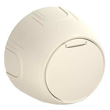 Розетка Rotondo с заземл. защ. крышкой винтов. контакты беж. OneKeyElectro 7700947 ССТ