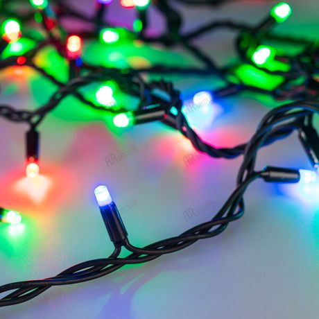 Светодиодная гирлянда ARD-STRING-PRO-10000-BLACK-100LED-LIVE RGB-DMX (24V, 10W) (Ardecoled, IP65) | 031750 Arlight