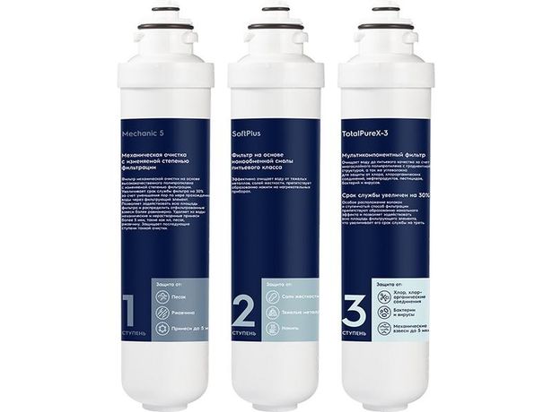 Комплект картриджей для систем очистки воды iS TotalPureX-3 Softening Electrolux НС-1300142 Kit