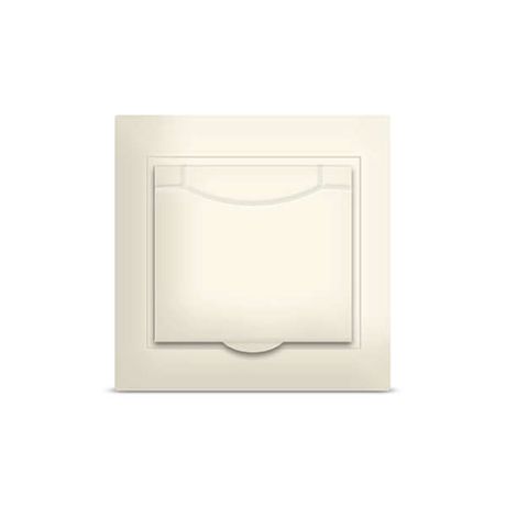 Розетка Севиль с заземл. крышкой сл. кость Universal Б-С0029 Союз