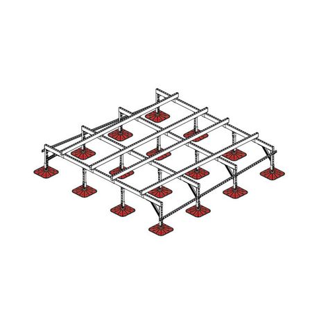 Конструкция опорная для установки оборудования TECHNORAPTOR FOOT 3000х3000 KM-TR-F-SSEI-3000-3000 КМ TR0057 КМ-Профиль