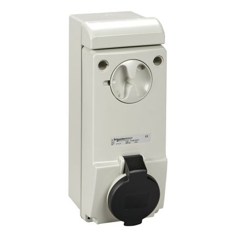 Розетка настенная с коробом 16А 4P 500В IP44 SchE 83037 Schneider Electric