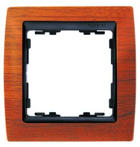 Рамка на 3 поста, S82, вишня - графит 82835-61 Simon