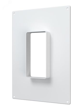 Площадка торцевая вертикальная пластиковая 180х250 фланец 60х120 - 612ПТВ ЭРА 11113