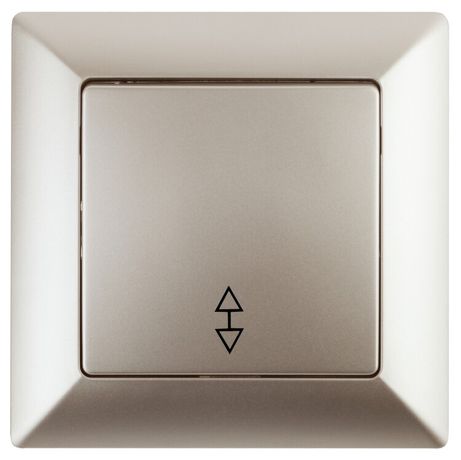 Переключатель Intro Solo 4-103-04 одноклавишный 10А-250В, IP20, СУ, шампань | Б0053580 ЭРА