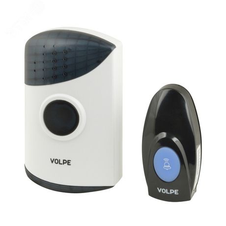 Звонок беспроводной. 16 мелодий. Световая индикация. Радиус действия 100 метров. Блистерная упаковка, белый . UDB-Q024 W-R1T1-16S-100M-WH - UL-00002400 Uniel UDB-Q024-0000