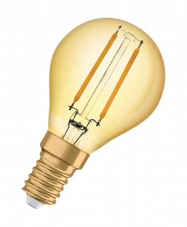Лампа светодиодная филаментная Vintage 1906 LED CL P FIL GOLD 35 non-dim 4W/825 4Вт тепл. бел. E14 (замена 35Вт) зол. OSRAM 4058075293496