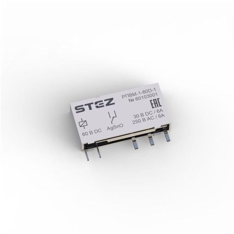 Реле одиночное РПВМ-1-60D-1 СТЭЗ 60103001