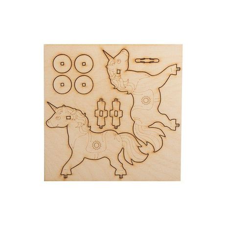 Доска для выжигания "Единорог на колесиках" 3D модель пакет Rexant 12-0935 MEET