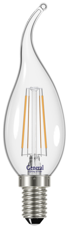 Лампа светодиодная LED 6Вт Е14 220В 2700К GLDEN-CWS-6-230-E14-2700 1/10/100 filament | 646900 General