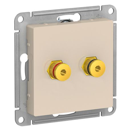 Аудиорозетка ATLASDESIGN двухместная бежевый - ATN000287 APC