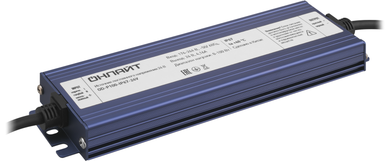 Драйвер для светодиодной ленты 90 651 OD-P100-IP67-24V ОНЛАЙТ 90651 Navigator