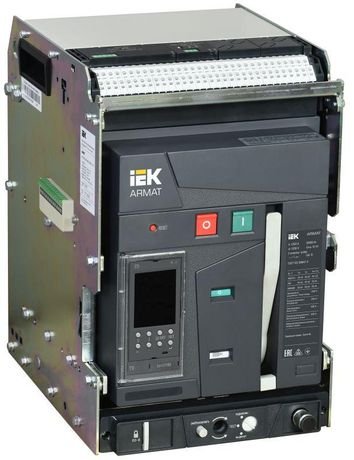 Выключатель автоматический воздушный 3п A 1250А 55кА TD выдвижн. с комплектом аксессуаров ARMAT IEK AR-ACB-3VA-055-1250A-TDCF