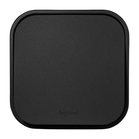 Переключатель одноклавишный - Legrand Quteo IP20 10A 250В винтовые зажимы чёрный матовый 782477