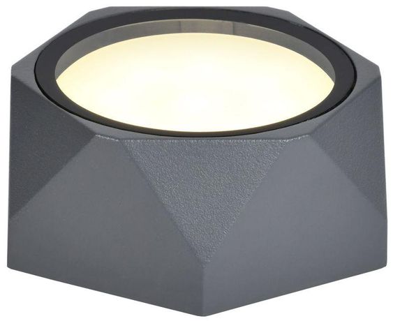 Светильник уличный декоративный для наружного освещения 5304 потолочный под лампу GX53 IP65 серый - LT-UPU0-5304-GX53-1-K03 IEK