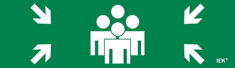 Этикетка самоклеящаяся 310х90мм ''Место сбора'' IEK - LPC10-1-31-09-MSTS