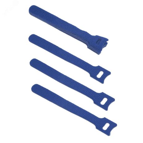 Хомут для кабеля, липучка с мягкой застежкой, 135x14 мм, черный (10 шт.) - CLAMP-135-BK Cabeus 9346c