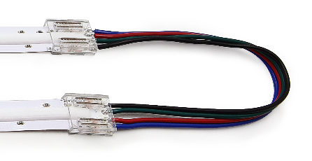 Разъем 4PIN с проводом для LED ленты COB RGB 12мм лента - (1шт) VARTON V4-R0-00.COB-RGB0.0003 VARTA