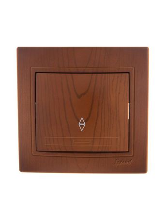 Переключатель проходной 1-кл. СП Mira 10А сосна LEZARD 701-0801-105