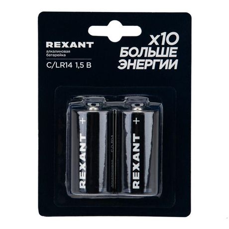 Элемент питания алкалиновый С/LR14 1.5В (блист.2шт) Rexant 39-1014 MEET Rexant арт. 39-1014