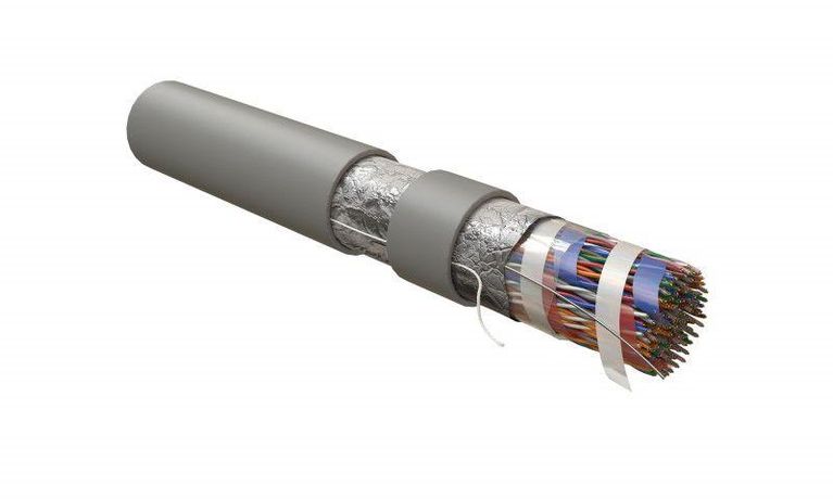 Кабель витая пара FUTP100-C3-S24-IN-LSZH-GY экран.F/UTP,кат.3,100 пар(24AWG),одн.(solid),эк.-ф.,LSZH нг(С)-HF,-20°C- +60°C,сер. | 47355 Hyperline